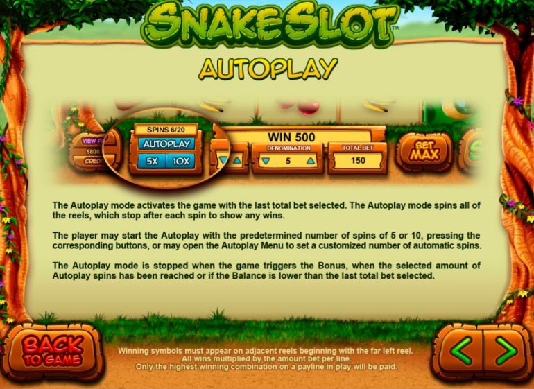 autoplay en snake slot